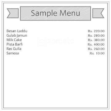 Shree Om Sweets And Caterers menu 