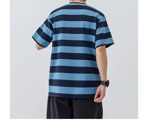 Title 12, Mens Retro Striped Short Sleeve Shirt A classi...