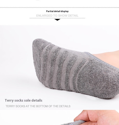 Title 5, Invisible Towel Bottom Ankle Socks, Solid Color...