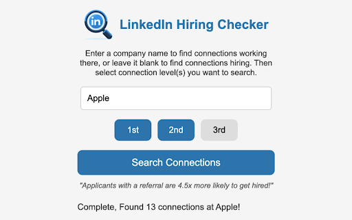 LinkedIn Hiring Checker