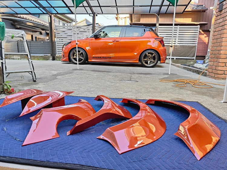 スイフトスポーツのアドバンTC4・RISE YOKOHAMA・オーバーフェンダー・TRUST GReddy・TM SQUAREに関するカスタム事例の投稿画像13枚目