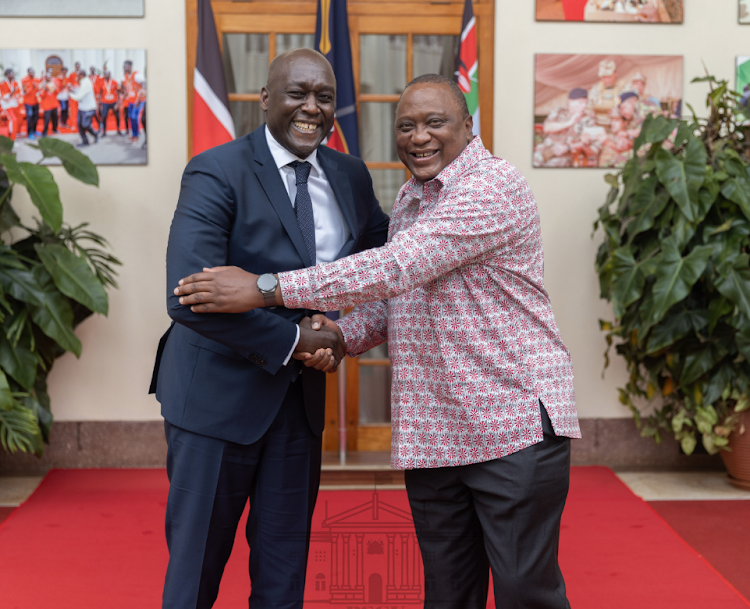 President Uhuru Kenyatta with IFC Managing Director Makhtar Diop at State House, Nairobi/PSCU