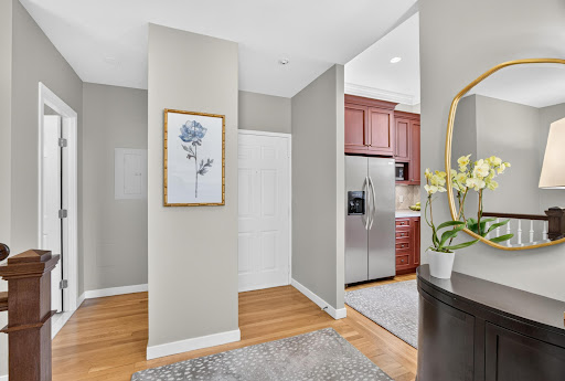 Entrance with kitchen and refrigerator - Buy this luxury apartment / penthouse in Boston, 2 bedrooms