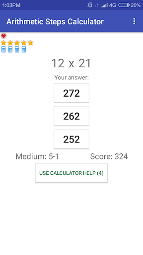 Arithmetic Steps Calculator Free