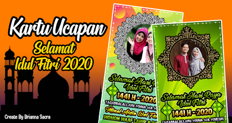 Kartu Ucapan Idul Fitri 2020 - Photo Frame Lebaranのおすすめ画像1