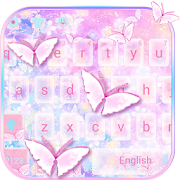 Pink Butterfly Keyboard Theme 10001002 Icon