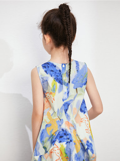Title 5, Girls One-piece Graffiti Suspender Dress, styl...
