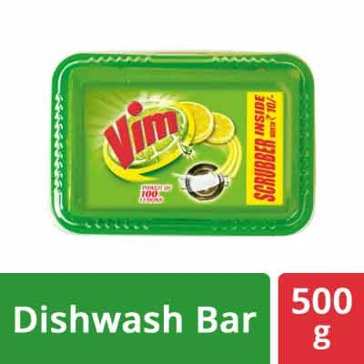 Vim Dishwash Bar Tub Lemon 600G