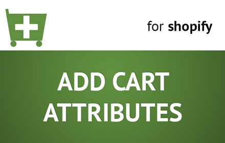 Shopify - Add Cart Attributes small promo image