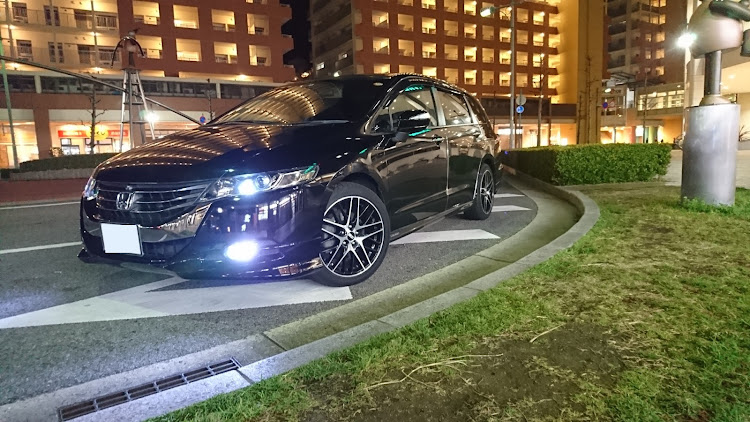 オデッセイの左斜め前写真展・ドライブ・ホイール交換・左斜め後ろ写真展に関するカスタム事例の投稿画像4枚目