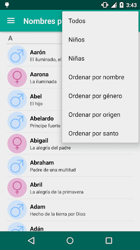 Nombres para bebés