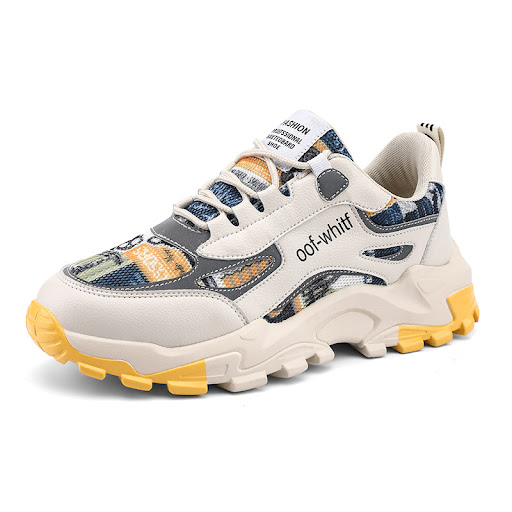 Title 4, Casual Breathable Mesh Shoes with Thick Soles f...