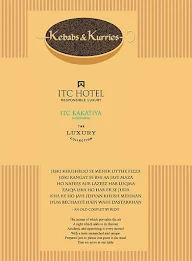 Kebabs & Kurries - ITC Kakatiya menu 5