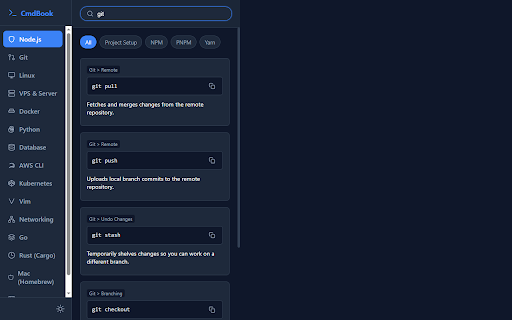 Developer Command Handbook screenshot 3