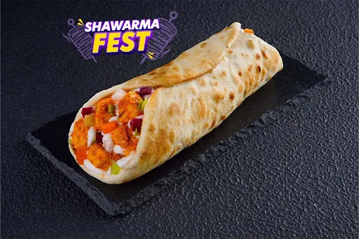 Paneer Tikka Shawarma.