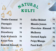 KB's Ice Cream & Kulfis menu 1