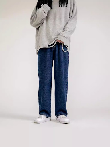 Title 8, Jean en denim délavé rétro pour homme, pour tou...