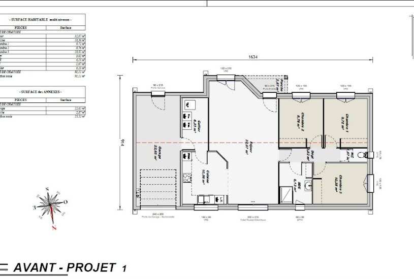  Vente Terrain + Maison - Terrain : 1 620m² - Maison : 90m² à Cherves-Châtelars (16310) 