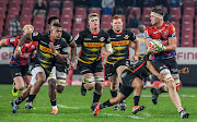 Stephan Lewies of the Lions with the ball during the Super Rugby match between Emirates Lions and DHL Stormers at Emirates Airline Park on June 01, 2019 in Johannesburg, South Africa.