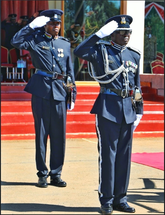 Commandant of the National Police College- main campus in Kiganjo Bruno Shioso