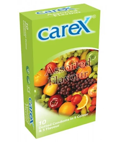 Carex Assorted Flavour Dotted 1x10