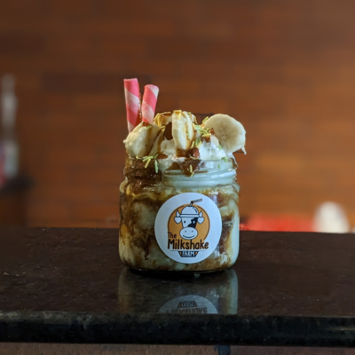 Banana Caramel Ice Cream Dessert Jar