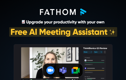 Fathom AI Meeting Assistant for Google Meet small promo image