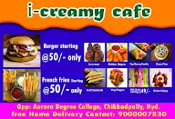 I Creamy Cafe menu 1