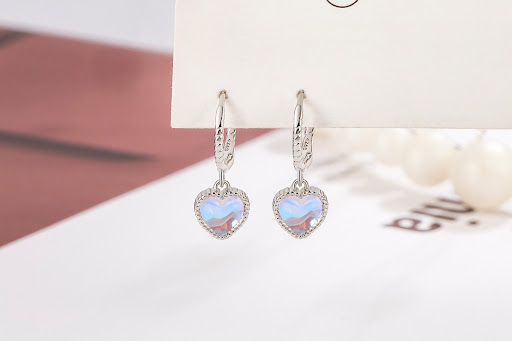 Title 3, Fashion Love Moonstone Ear Clip Women Elegant n...