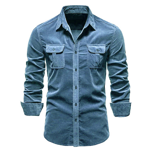 Title 3, Japanese Corduroy Mens Business Slim Casual Sh...