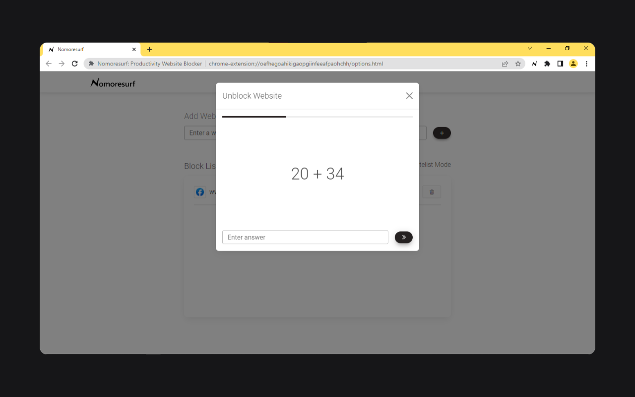 Nomoresurf: Productivity Website Blocker Preview image 6