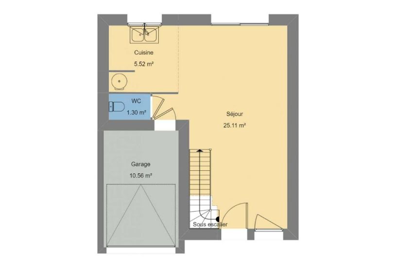  Vente Terrain + Maison - Terrain : 375m² - Maison : 72m² à Landerneau (29800) 