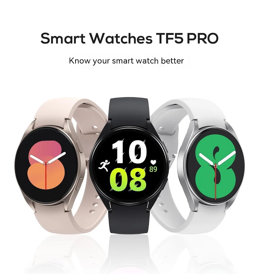 TF5pro Smartwatch mit Multisport-Modus Verfolgen Sie Ihre Fitnessziele mit diesem intelligenten Uhr. Bleiben Sie aktiv und gesund. Genießen Sie die Funktionen.