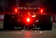 Nico Hulkenberg of Germany driving the (27) Renault Sport Formula One Team RS19 during practice for the F1 Grand Prix of Singapore on September 20 2019.