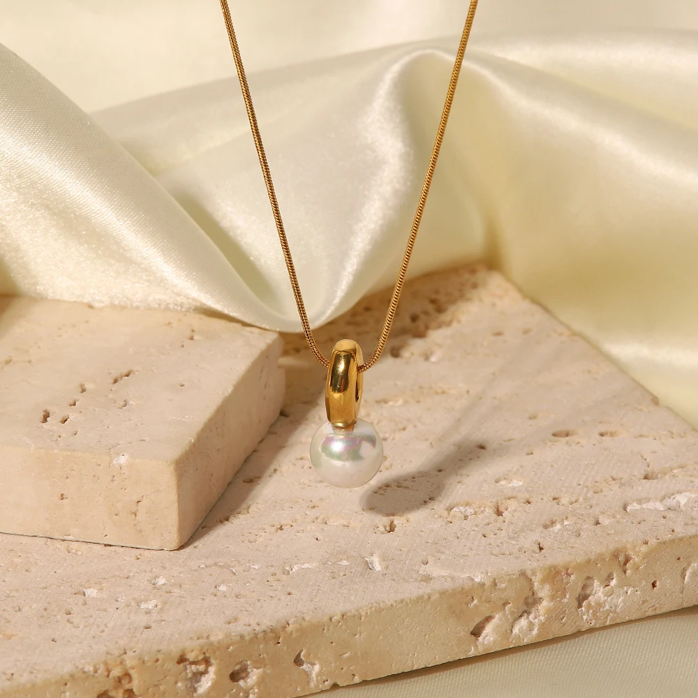 Title 3, Franse Vintage Stijl Dames Ketting met RVS Hang...
