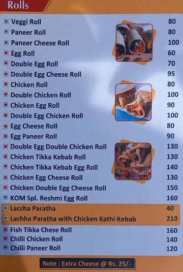 Hum Tum Aur Momos menu 