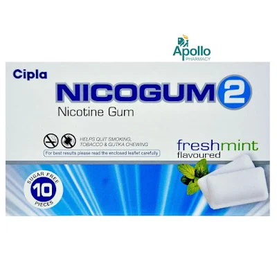 Nicogum 2 Mg Freshmint Suga Free Nicotine Gum 10's