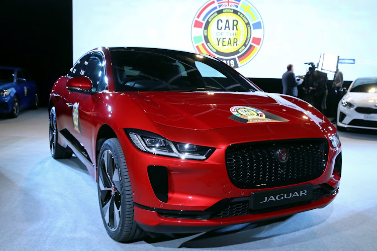 Jaguar’s electric I-Pace has won the European Car of the Year title and also been shortlisted for the World Car of the Year award. Picture: SUPPLIED