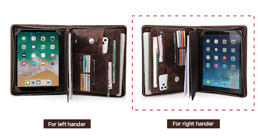 Title 6, Leather Portable Multi-function Flat Cover. Pro...
