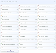 Moon Night Restaurant menu 6