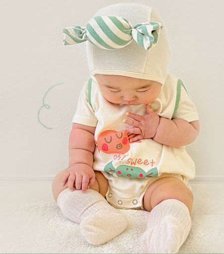 Title 3, Ins Korean Candy Printing Modeling Romper Baby ...