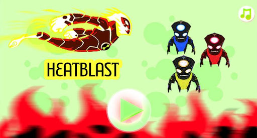 Heatblast flying game