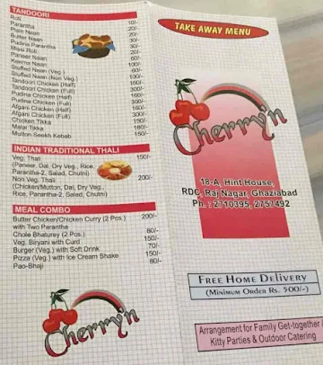 Cherry N Snacks menu 