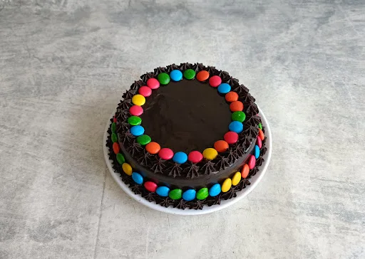 Chocolate Gems Cake Eggless