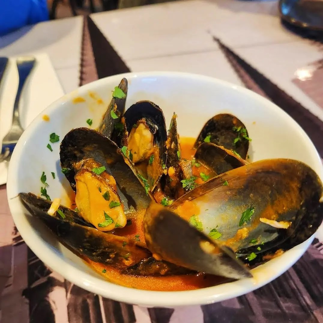 Chili Mussels, a great way to start a meal.
