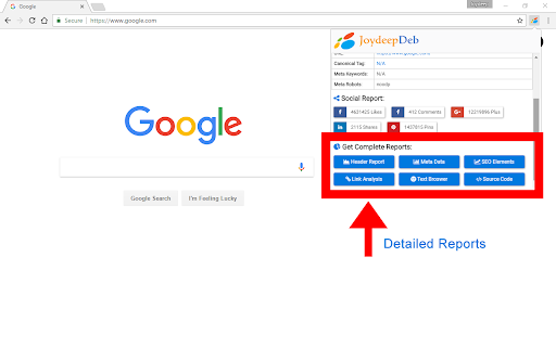 Joydeep SEO and Social Chrome Extension