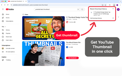 YouTube Thumbnail Downloader