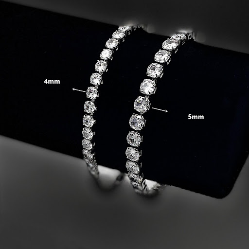 Title 3, Tennis Chain Inlaid Zircon Simple Fashion. A st...