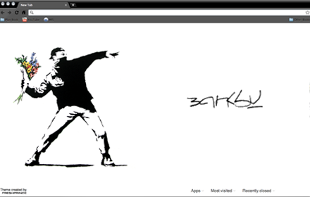 Banksy Theme chrome extension