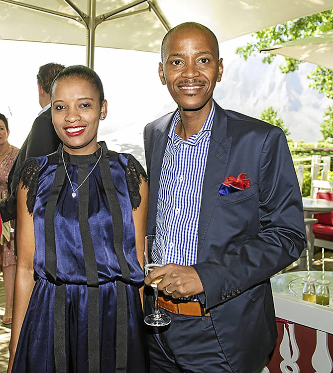 Adapt IT CEO Sbu Shabalala with his estranged wife Neo. He is on three months' leave.